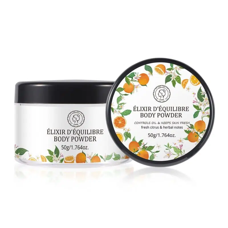 Body Powder with Puff, Private Label Skincare Manufacturer