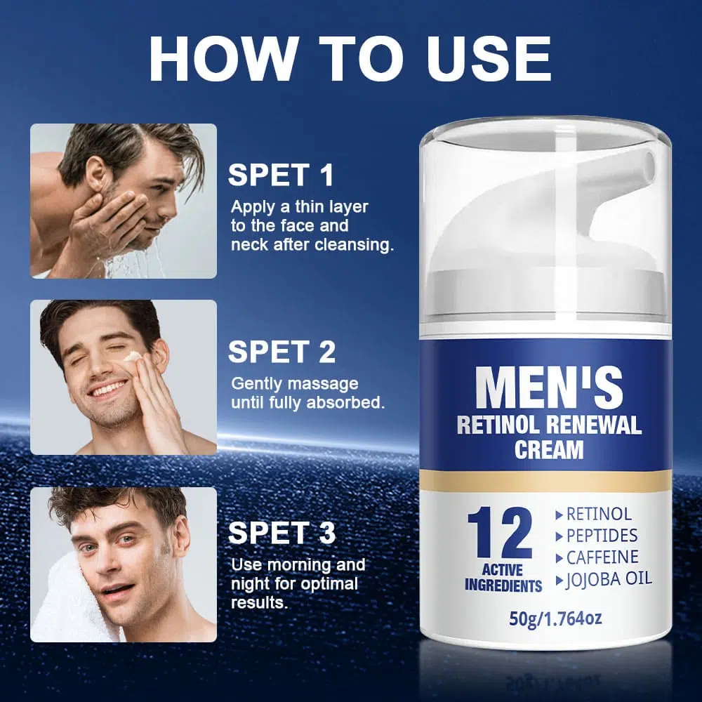 Retinol Renewal Cream,Mens Skincare Private Label Retinol Renewal Cream,Mens Skincare Private Label