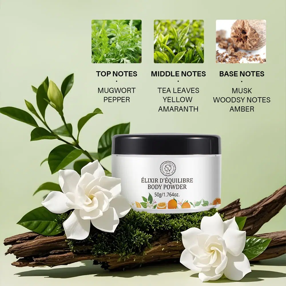 Body Powder with Puff, Private Label Skincare Manufacturer Body Powder with Puff, Private Label Skincare Manufacturer