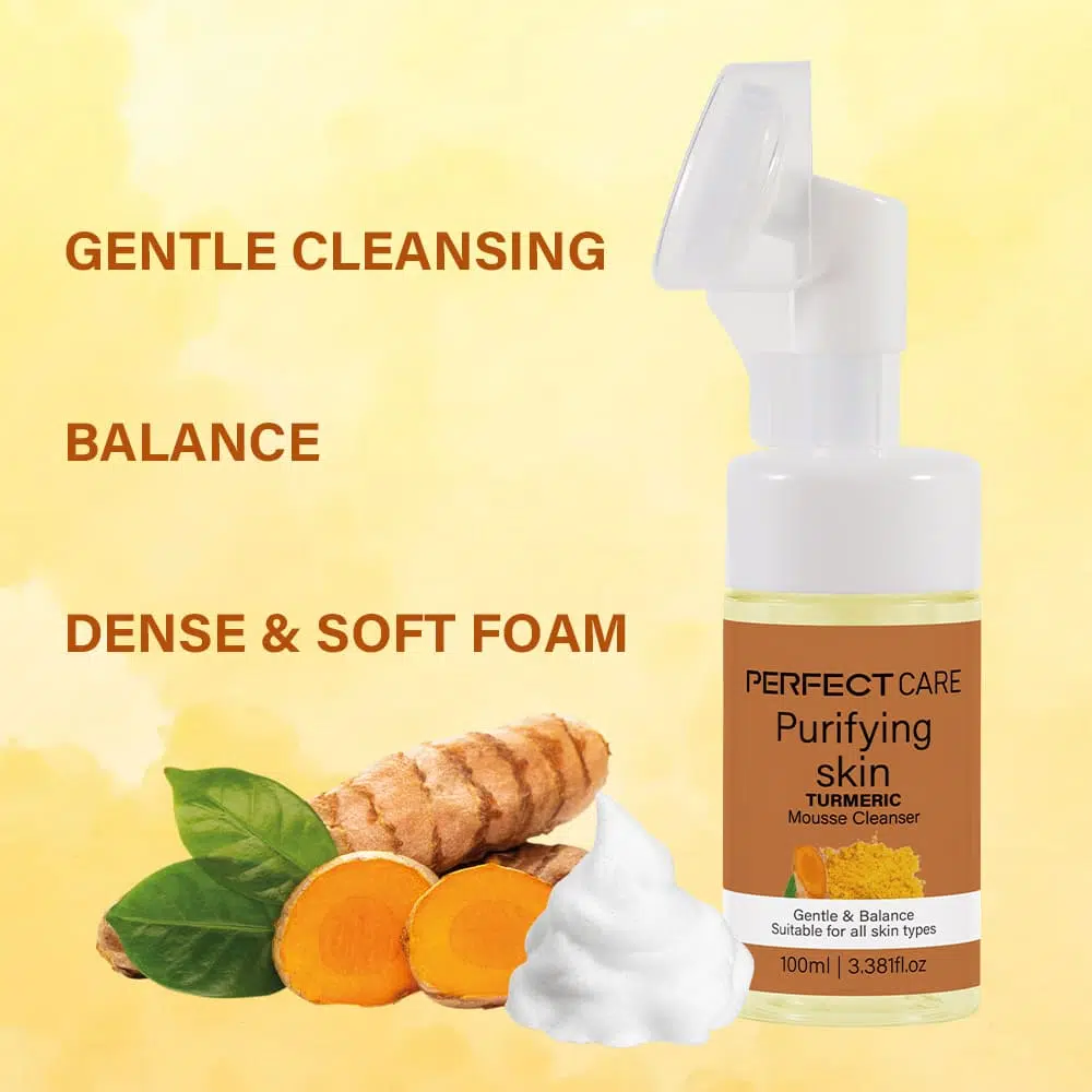 Turmeric Mousse Cleanser,Skincare Facial Cleanser Manufacturer
