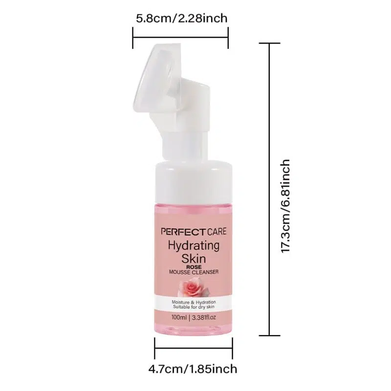 Rose Mousse Foam Cleanser,Skincare Facial Cleanser Factory