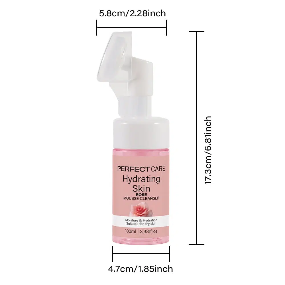 Rose Mousse Foam Cleanser,Skincare Facial Cleanser Factory