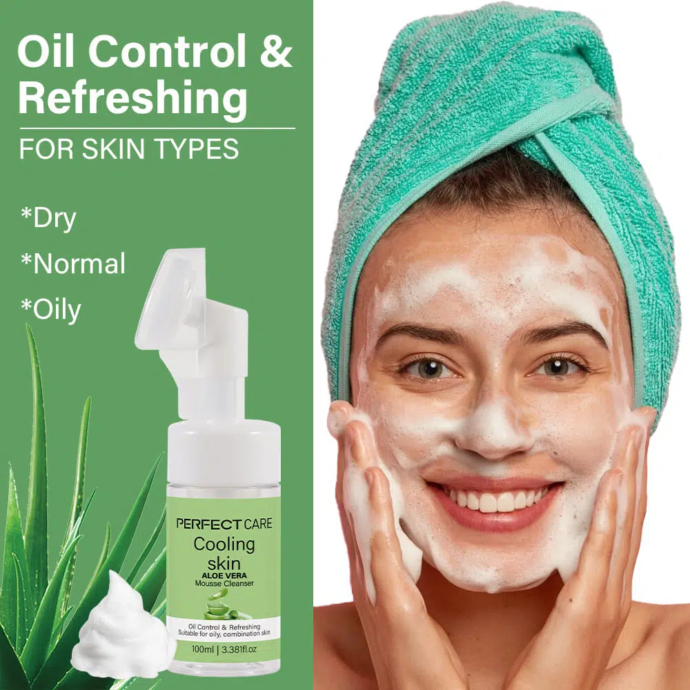 Aloe Vera Mousse Cleanser, Private Label Facial Skincare Product