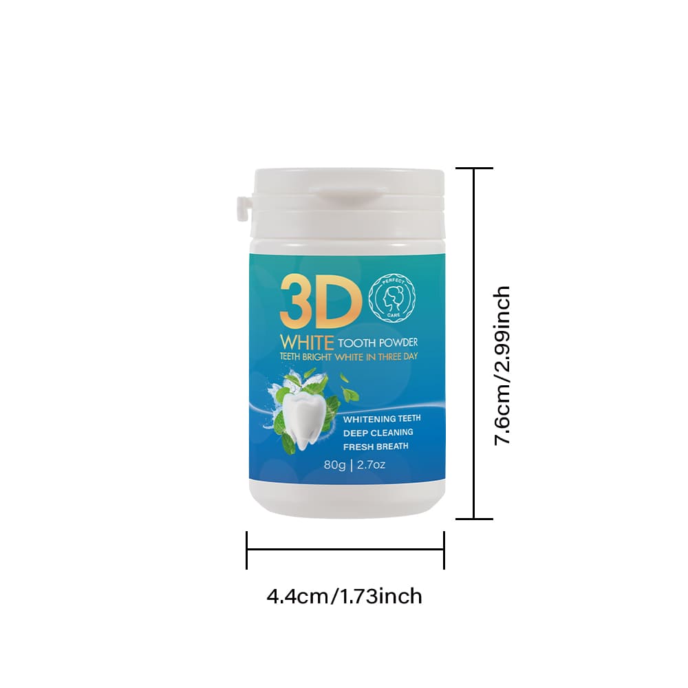 White Tooth Powder White Label, Cosmetics Manufacturing size