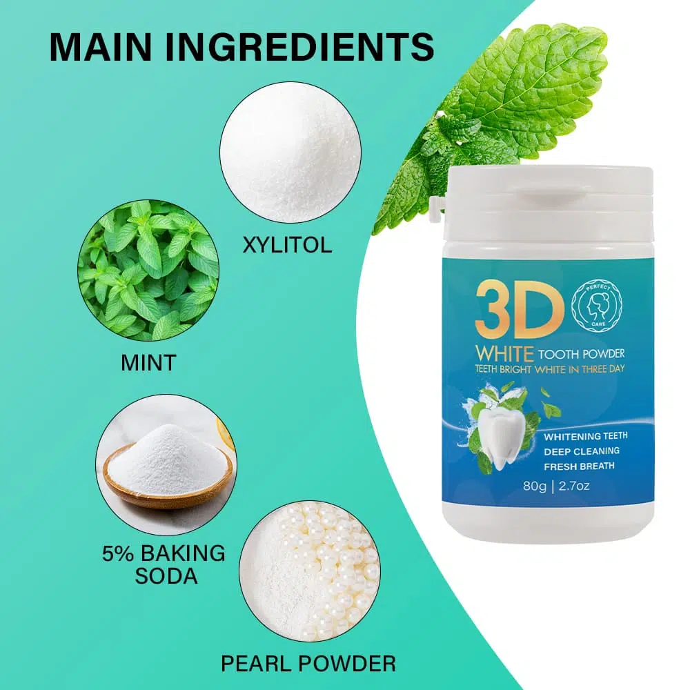 White Tooth Powder White Label, Cosmetics Manufacturing