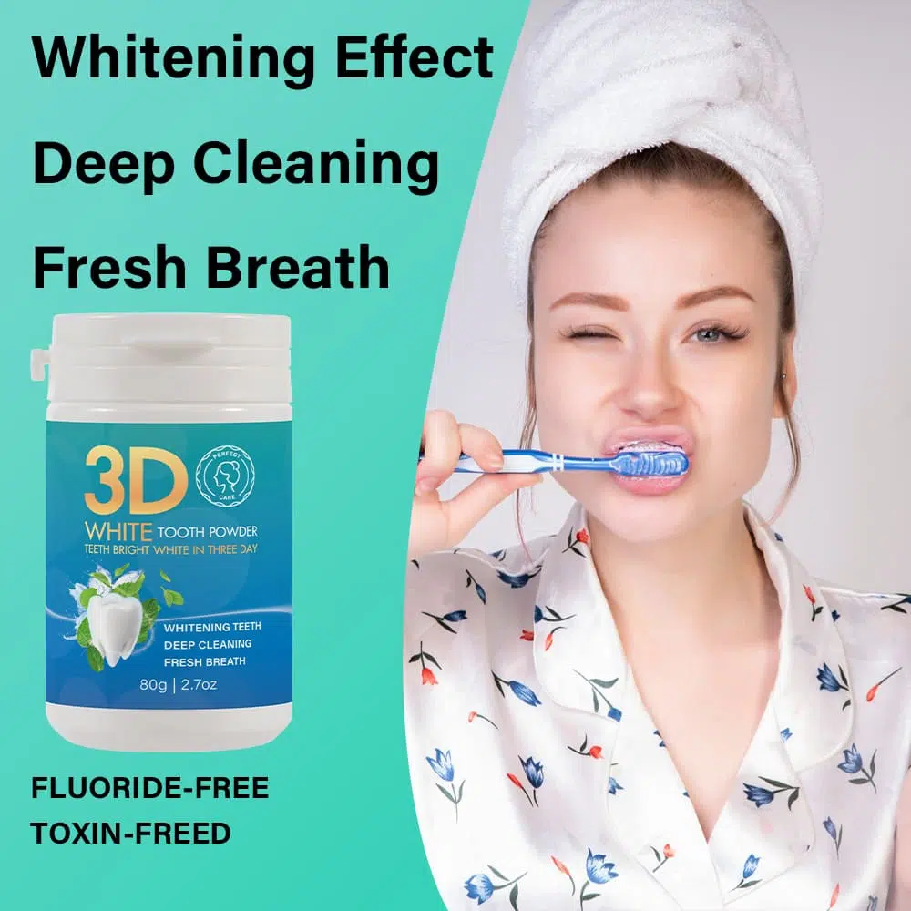 White Tooth Powder White Label, Cosmetics Manufacturing
