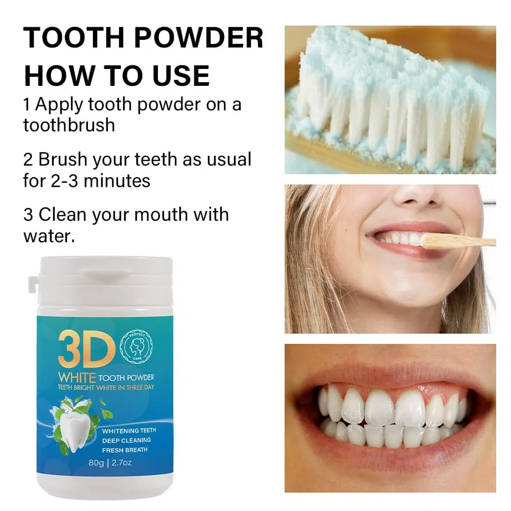 White Tooth Powder White Label, Cosmetics Manufacturing