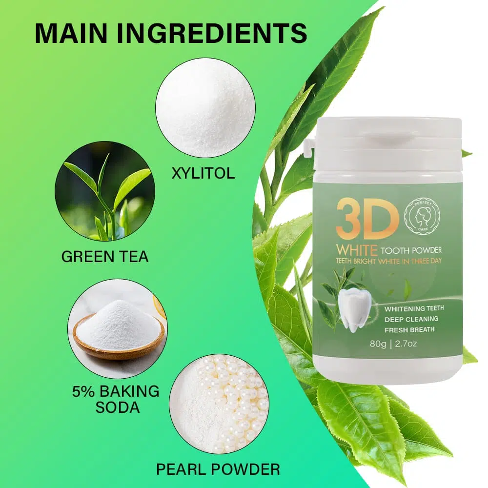 ingredients-Perfectcare 3D White Tooth Powder-Cosmetics Contract Manufacturer