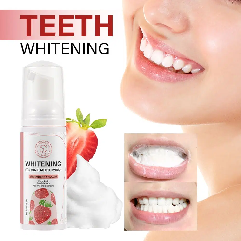 Whitening Mouthwash with Strawberry | Bodycare Manufacturer Whitening Mouthwash with Strawberry | Bodycare Manufacturer