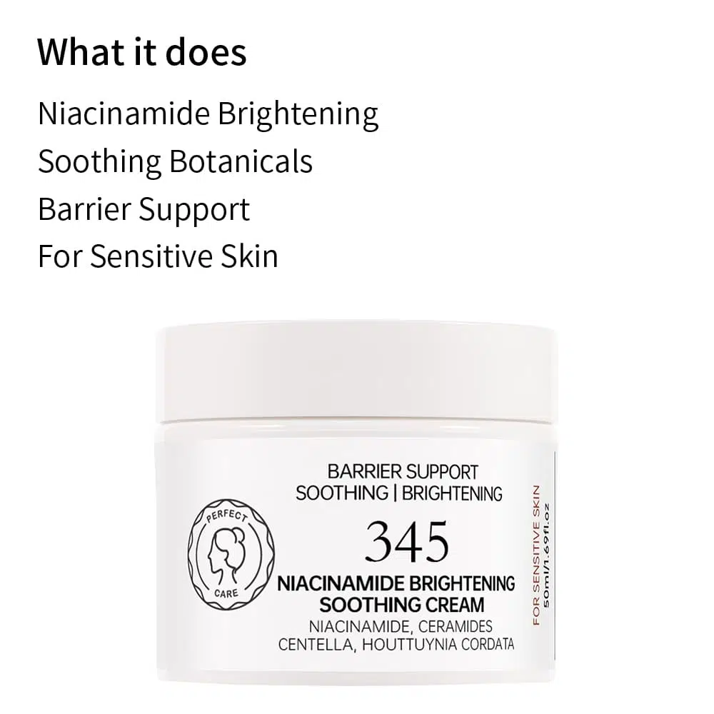 Display of Niacinamide Brightening Cream,OEM Skincare Manufacturer Niacinamide Brightening Cream,OEM Skincare Manufacturer