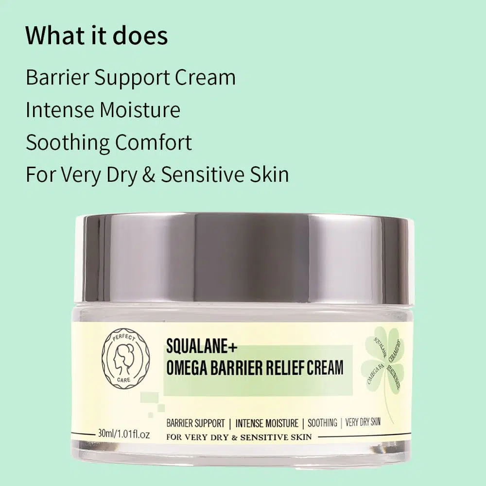 Squalane+ Omega Barrier Relief Cream, OEM Skincare Supplier Usage of Squalane+ Omega Barrier Relief Cream, OEM Skincare Supplier